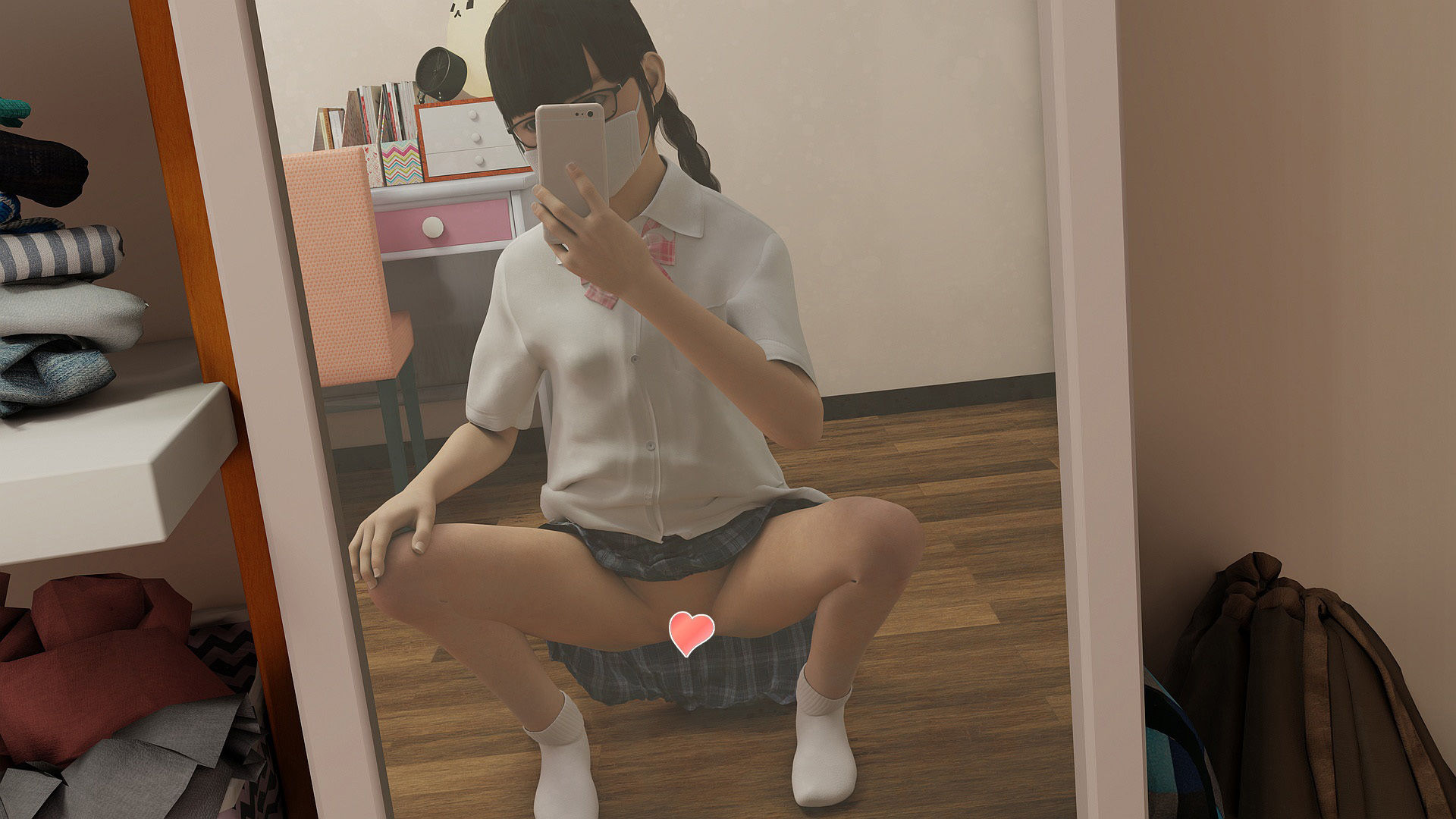 サンプル画像2:裏垢自撮流出「1年2組磯野さな」(namihey7の山川商店 FANZA支店) [d_256087]