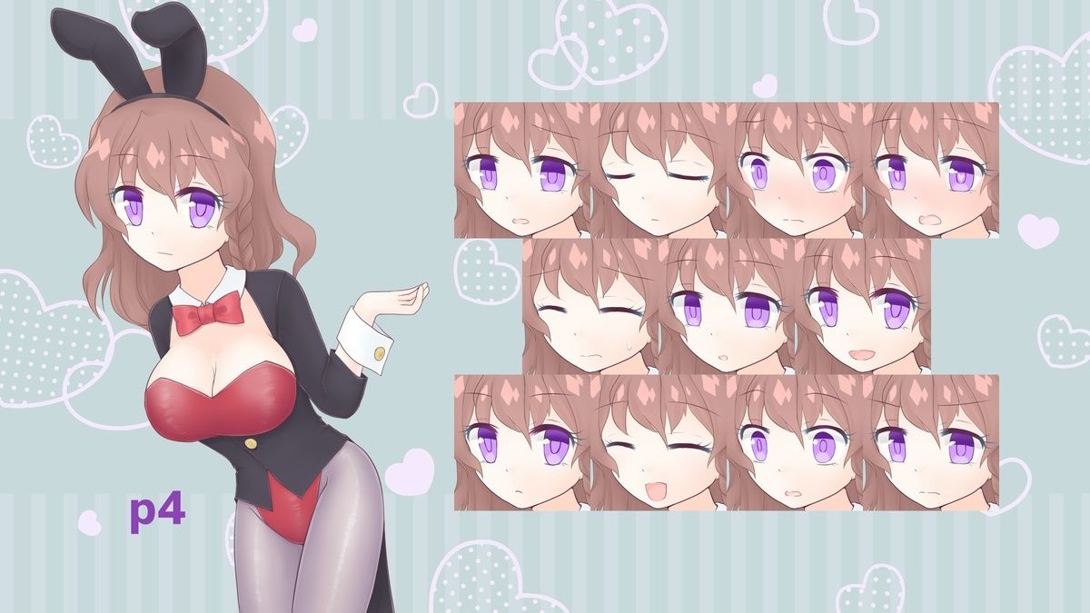 サンプル画像2:喫甘展立ち絵素材集01(喫甘展) [d_256102]