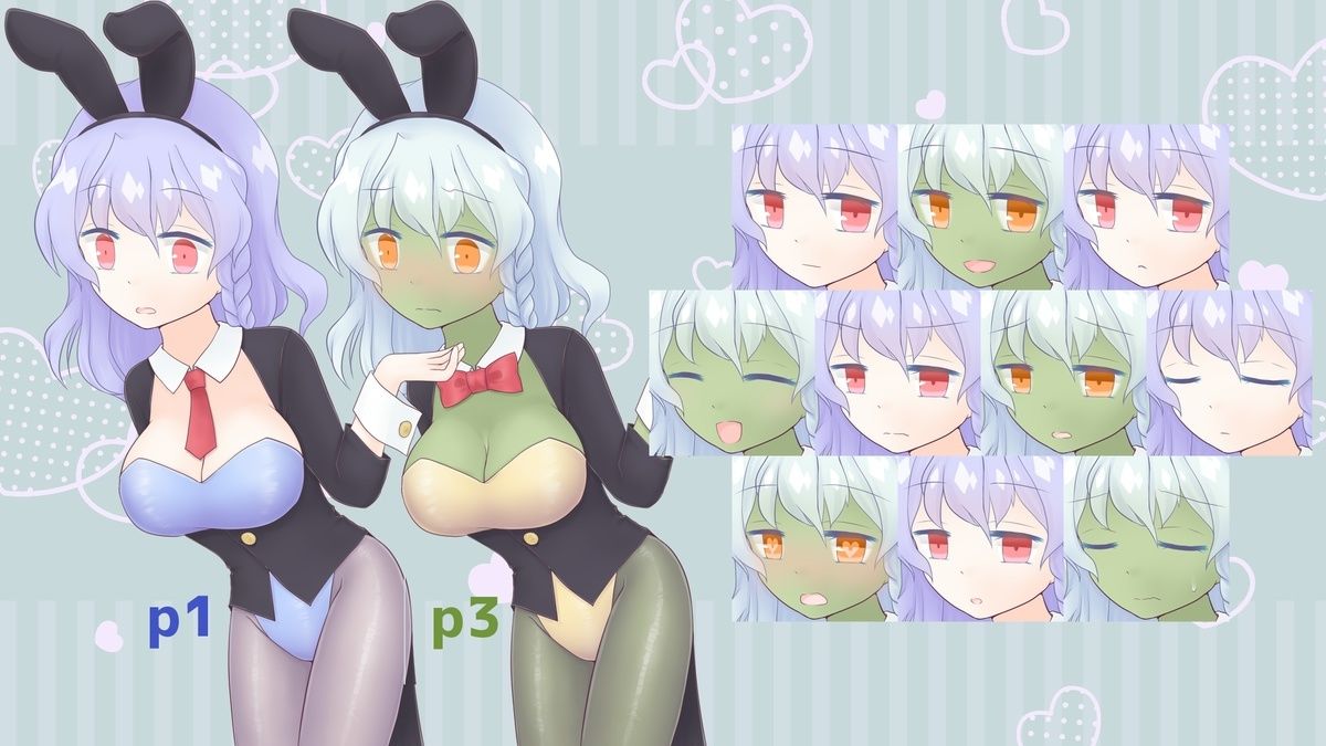 サンプル画像3:喫甘展立ち絵素材集01(喫甘展) [d_256102]