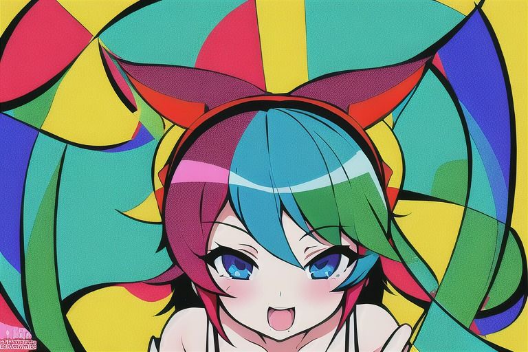 サンプル画像5:キュートな女の子のポップアート！【200枚以上】(のび家) [d_256332]