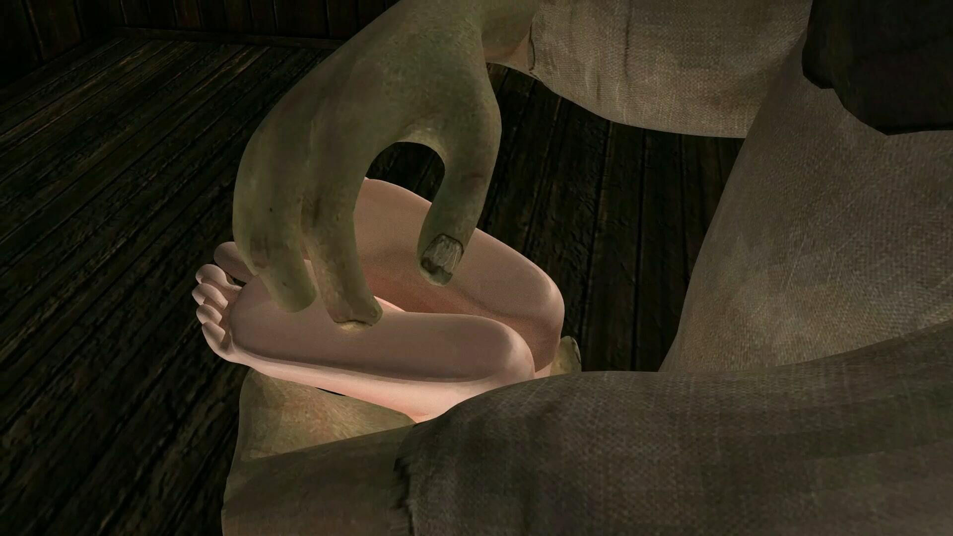 サンプル画像3:Foot torture by goblin(SFL) [d_256504]