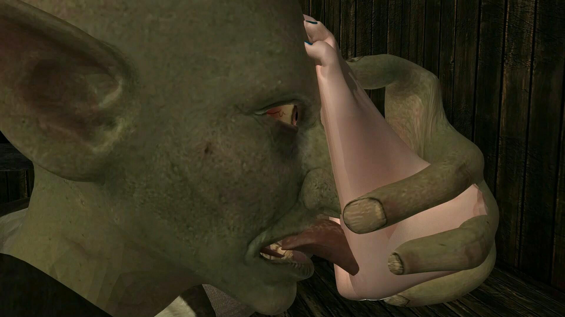 サンプル画像6:Foot torture by goblin(SFL) [d_256504]