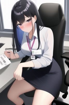 サンプル画像1:OLがオフィスでねっとりフェラ2(ゆでたにぼし) [d_256612]