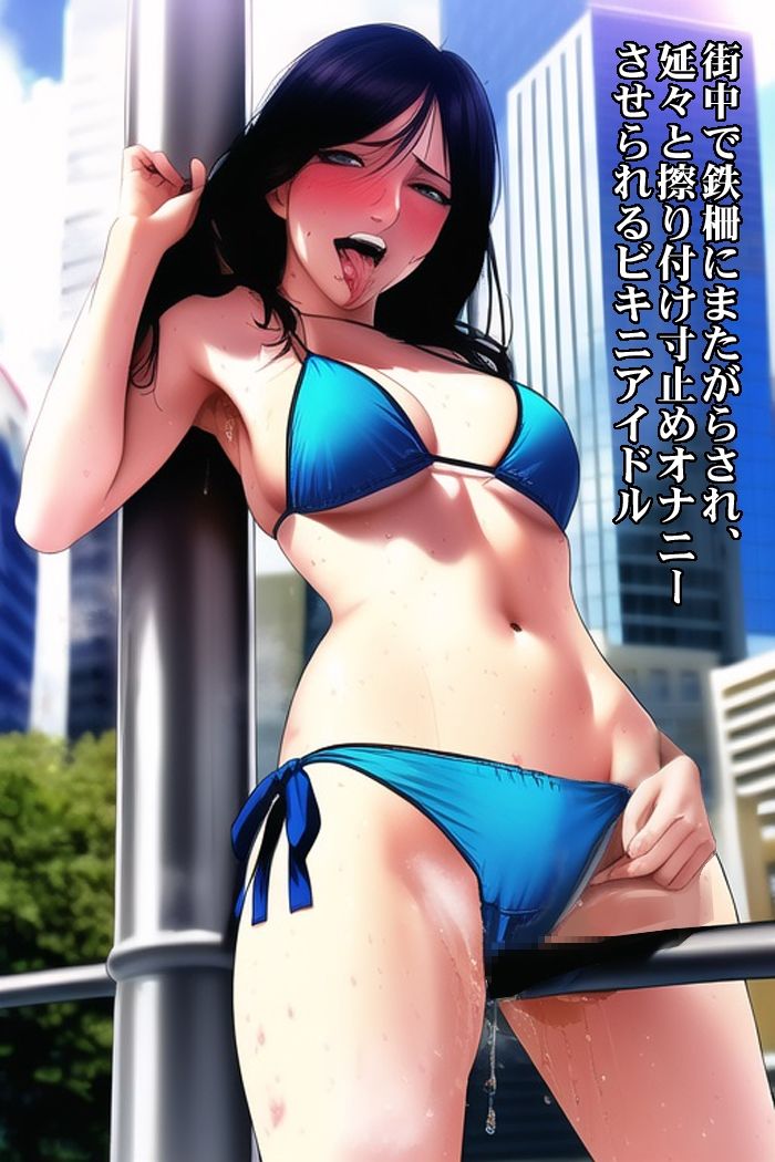 サンプル画像2:グラビアアイドルがAIに寸止め焦らし責めされ、発情アヘ顔快楽堕ち(淫乱テディベア) [d_256776]