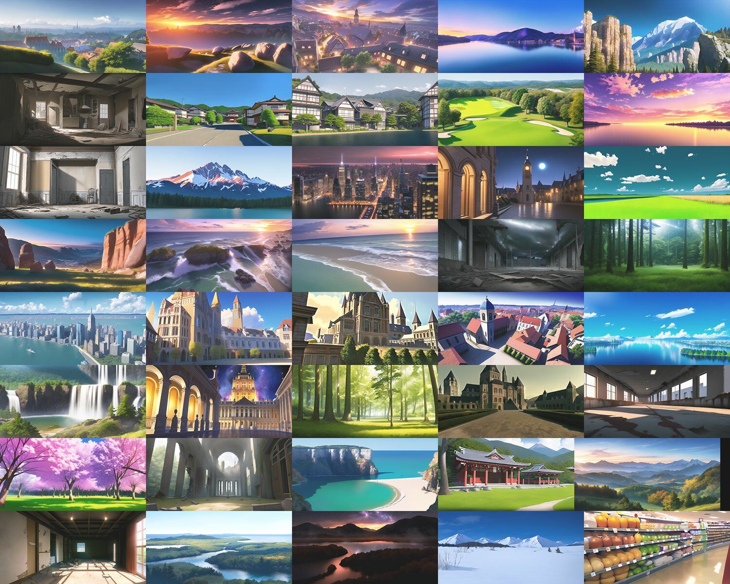 サンプル画像1:AI背景素材集(キュキュキュのQのQ) [d_257092]