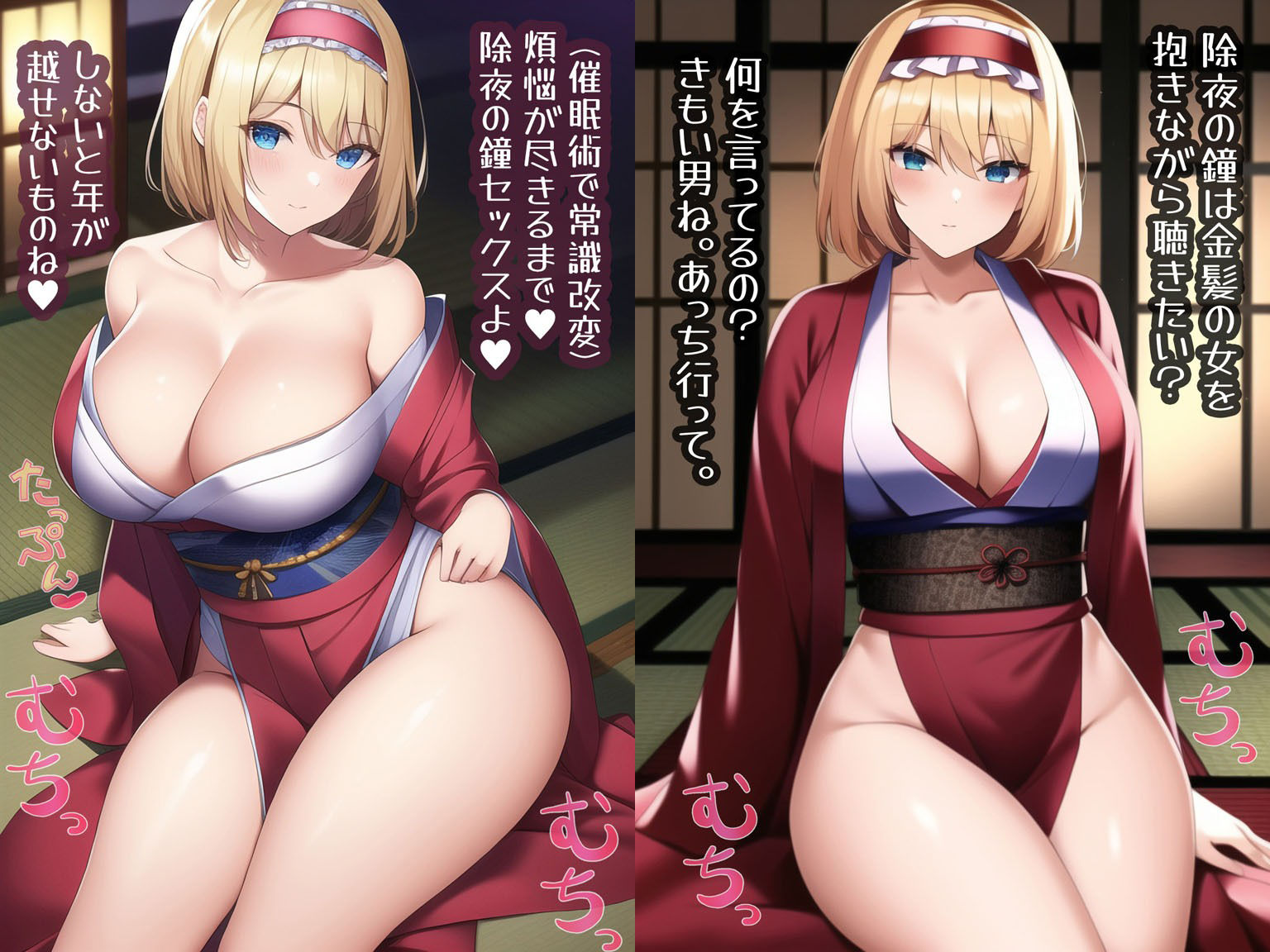 サンプル画像2:東方着物祭〜強気な巨乳娘に中出しまくり！！(High金属) [d_257197]