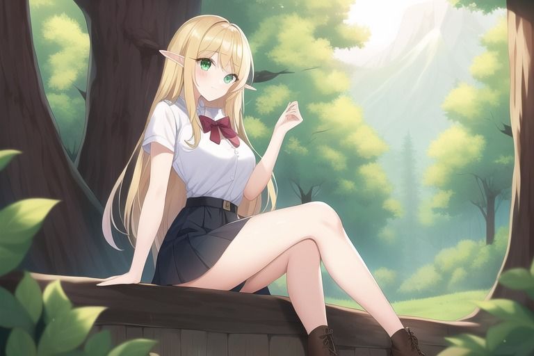 サンプル画像1:エルフ娘とイチャイチャえっち(スエーニョ・インスティトゥート) [d_257234]