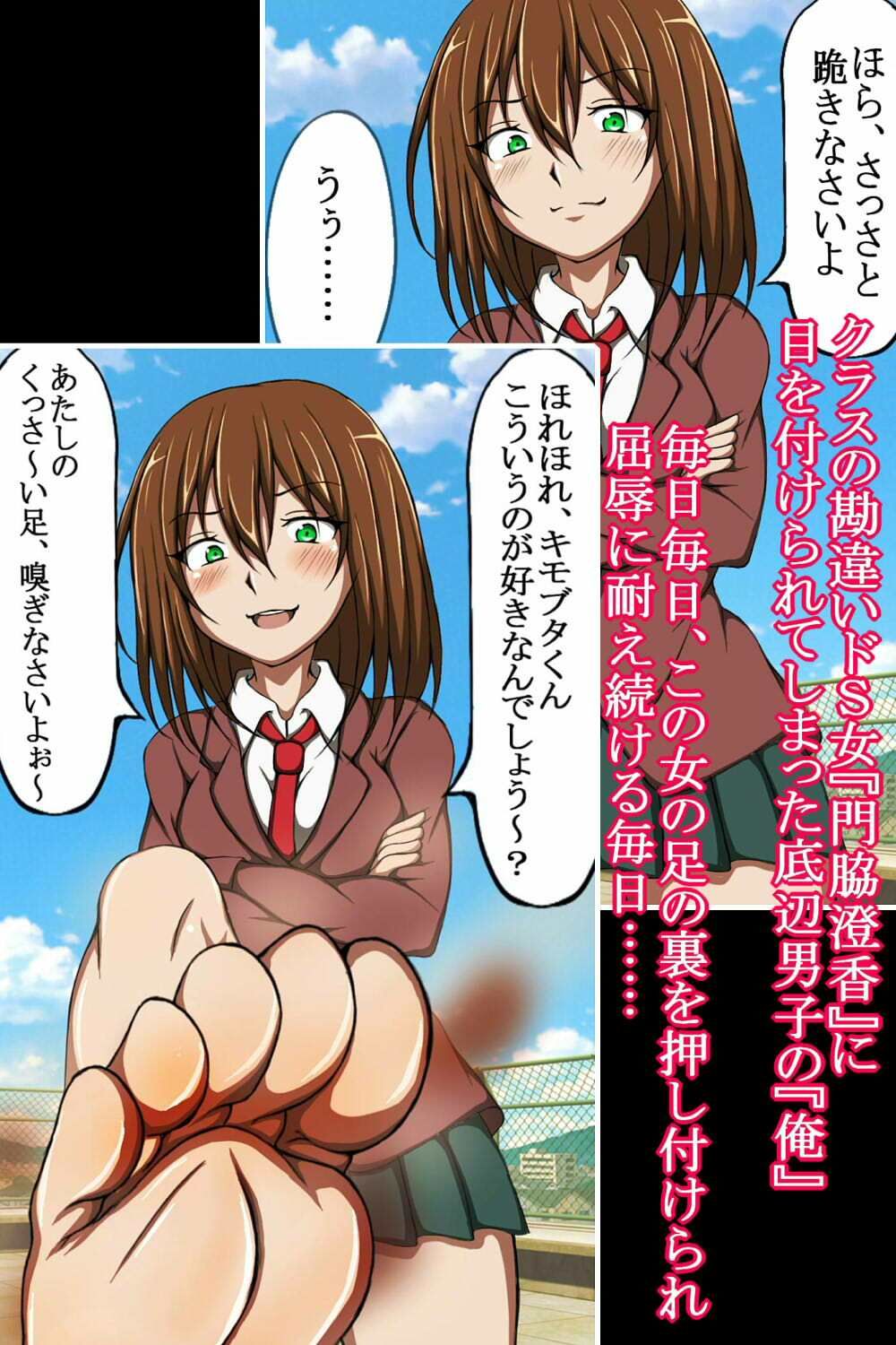 サンプル画像1:ハイグレ洗脳で大逆襲！！〜俺をいじめたドS馬鹿女をハイグレ洗脳でシモベ化してド変態がに股ハイレグ女の見世物にしちゃうCG集〜(正太郎) [d_257403]