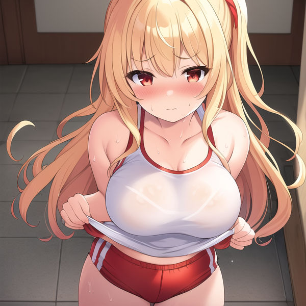 サンプル画像1:金髪お嬢様の嫌々ブルマ初体験(からくりや) [d_257554]