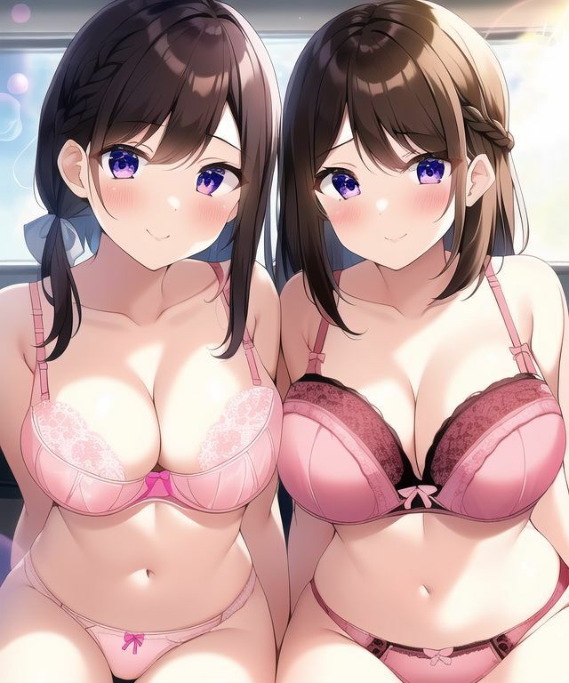 サンプル画像3:女子二人の下着イラスト集(五本木ポメ) [d_257560]