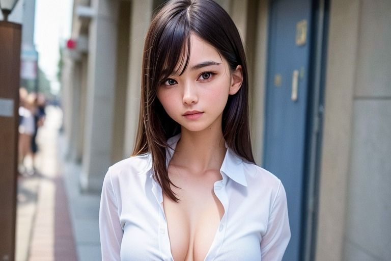 サンプル画像3:制服露出(ろーどー（2.8次元）) [d_257580]