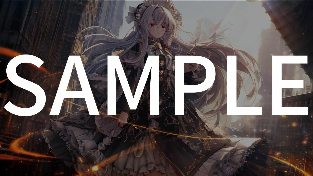 サンプル画像2:白髪の女の子(tonostyle_ai) [d_257752]