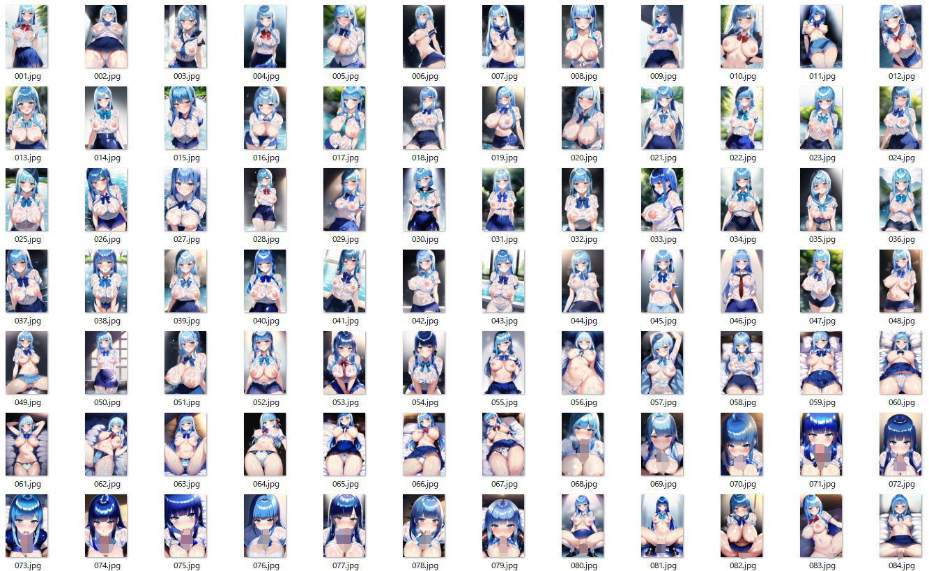 サンプル画像6:濡れ制服お姉さん(n) [d_257766]