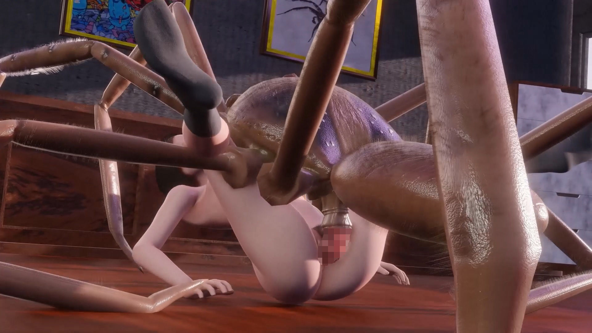 サンプル画像4:空き家と蜘蛛とJKと(湖畔の家) [d_257823]