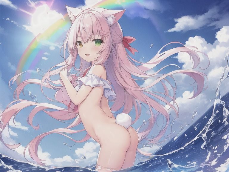 サンプル画像4:【AI作品】けもみみまみれ！（145枚(緑のおっさん) [d_257909]