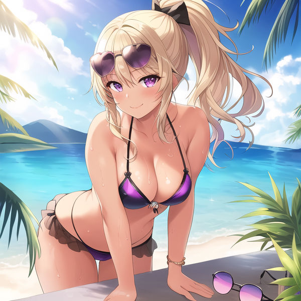 サンプル画像1:黒ギャルお姉ちゃんと南国NTRデート(からくりや) [d_257944]