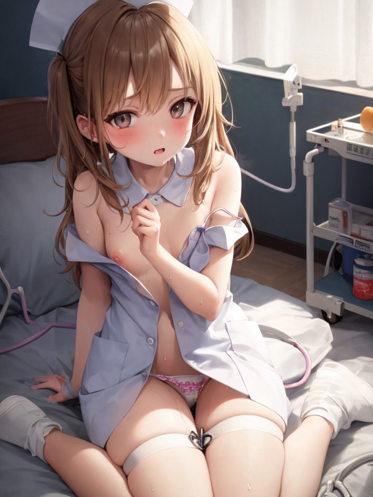 サンプル画像3:えっちなロリナースたちのCG集(ぽりっしゅ本舗) [d_258112]