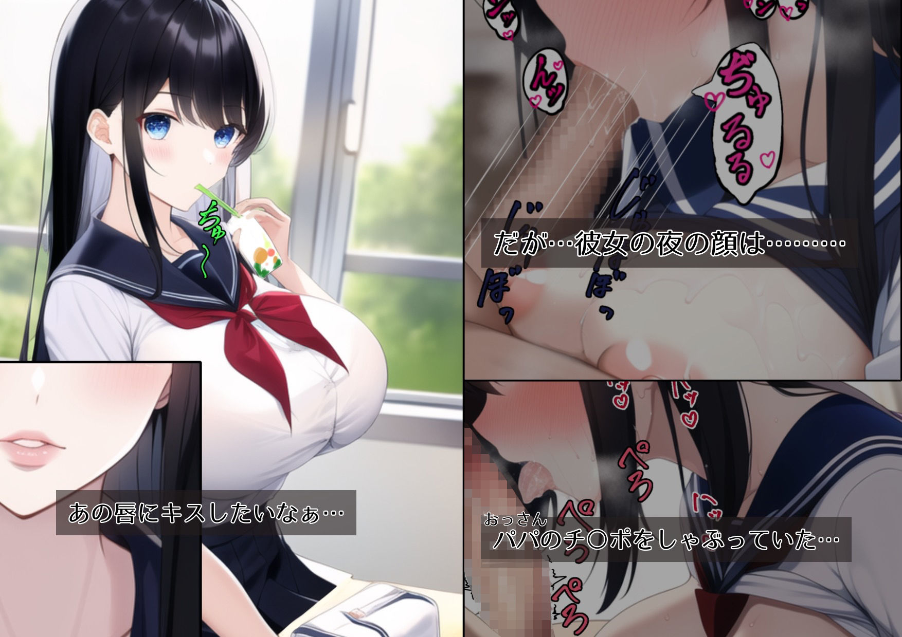 サンプル画像2:パパ活女子の昼の顔と夜の顔 1(bbの部屋) [d_258113]