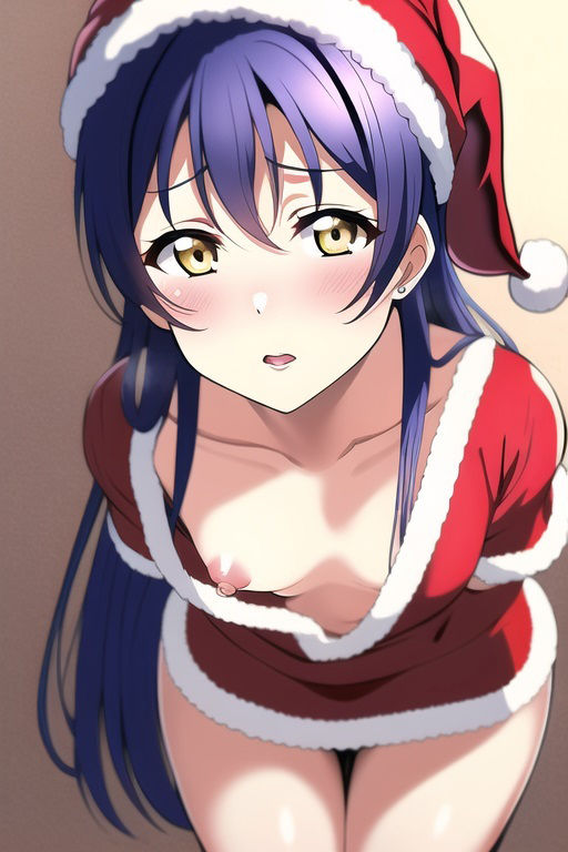 サンプル画像1:ラ○ライブ！CG集 園〇海未（サンタ） R-18あり(メンダコ) [d_258166]