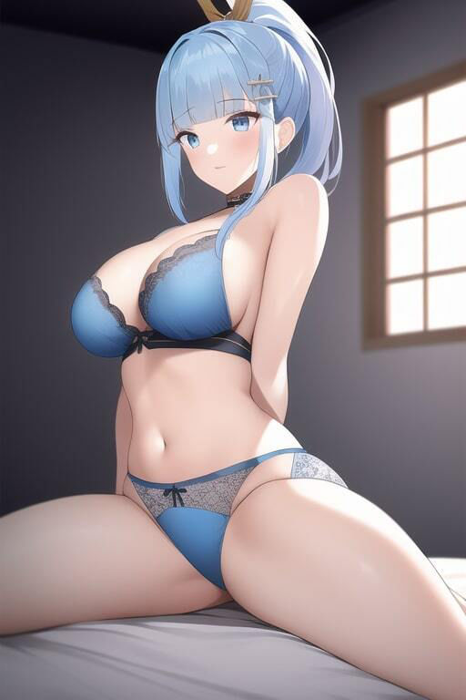 サンプル画像3:「健全な」神里綾華2(歪) [d_258218]