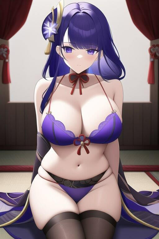 サンプル画像4:「健全な」雷電将軍2(歪) [d_258219]