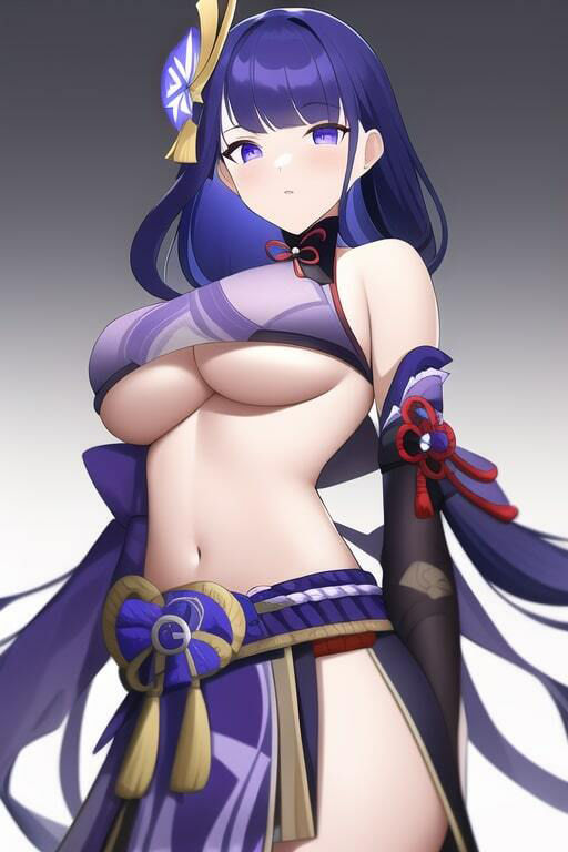 サンプル画像5:「健全な」雷電将軍2(歪) [d_258219]