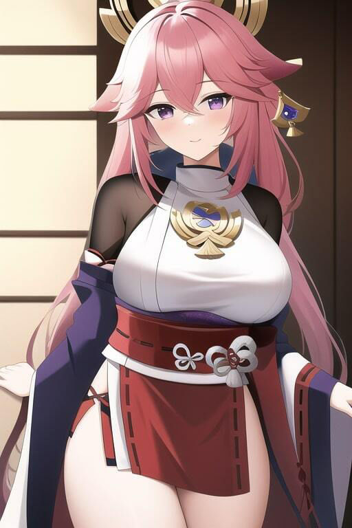 サンプル画像2:「健全な」八重神子2(歪) [d_258282]