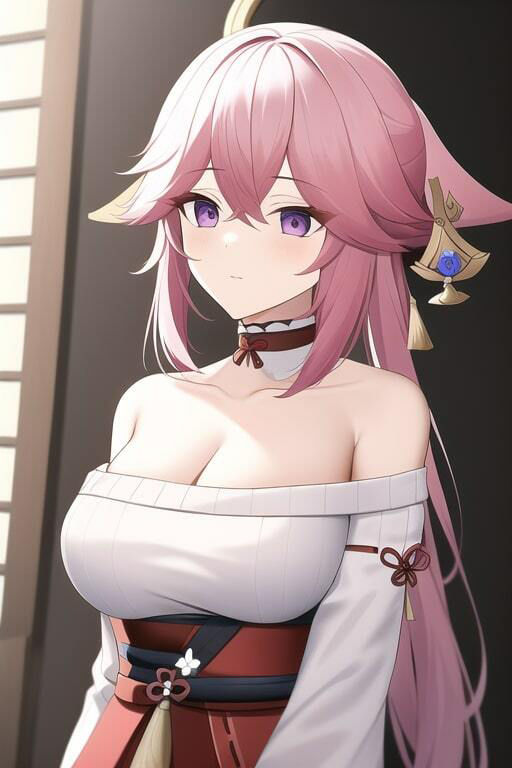 サンプル画像3:「健全な」八重神子2(歪) [d_258282]