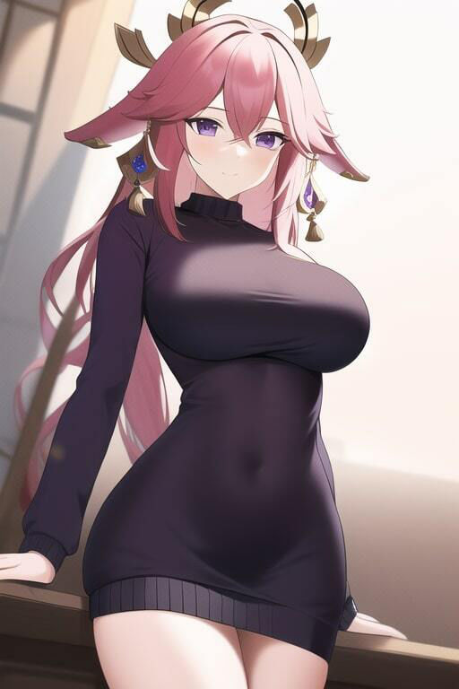 サンプル画像4:「健全な」八重神子2(歪) [d_258282]