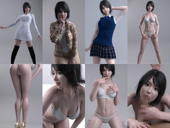 サンプル画像2:モデルnanaが撮影中に誘惑してくるので騎乗位＆大量顔謝(インビジブルマン) [d_258290]