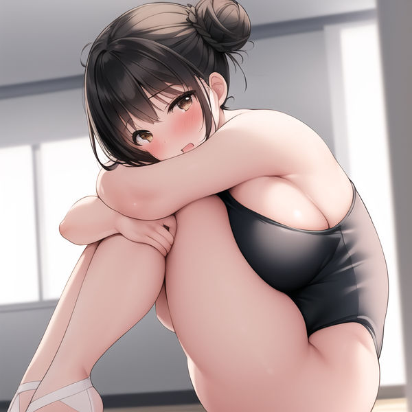 サンプル画像4:体操部のお団子少女に付き添いエッチ(からくりや) [d_258300]