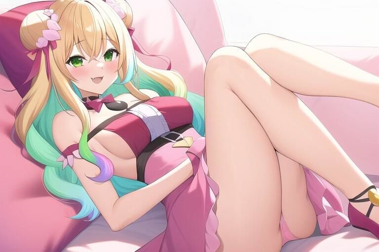 サンプル画像1:ホロライブ 桃鈴ね◯と個別撮影会をしたらパンチラし過ぎなイラスト画像集100枚(カナリヤ工房) [d_258463]