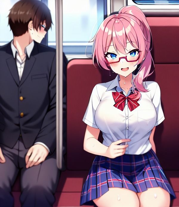 サンプル画像1:電車の中で女の子をコソコソ視姦していたら向こうに気付かれて・・・(スエーニョ・インスティトゥート) [d_258570]