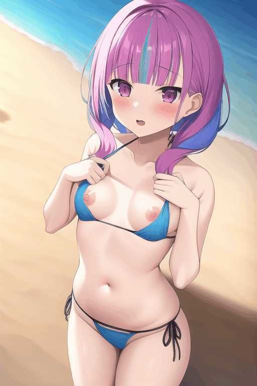 サンプル画像1:湊あ◯あと南のビーチで二人きりの1日秘密のデート(カナリヤ工房) [d_258733]