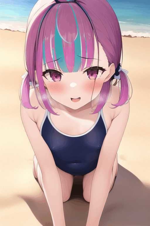 サンプル画像2:湊あ◯あと南のビーチで二人きりの1日秘密のデート(カナリヤ工房) [d_258733]