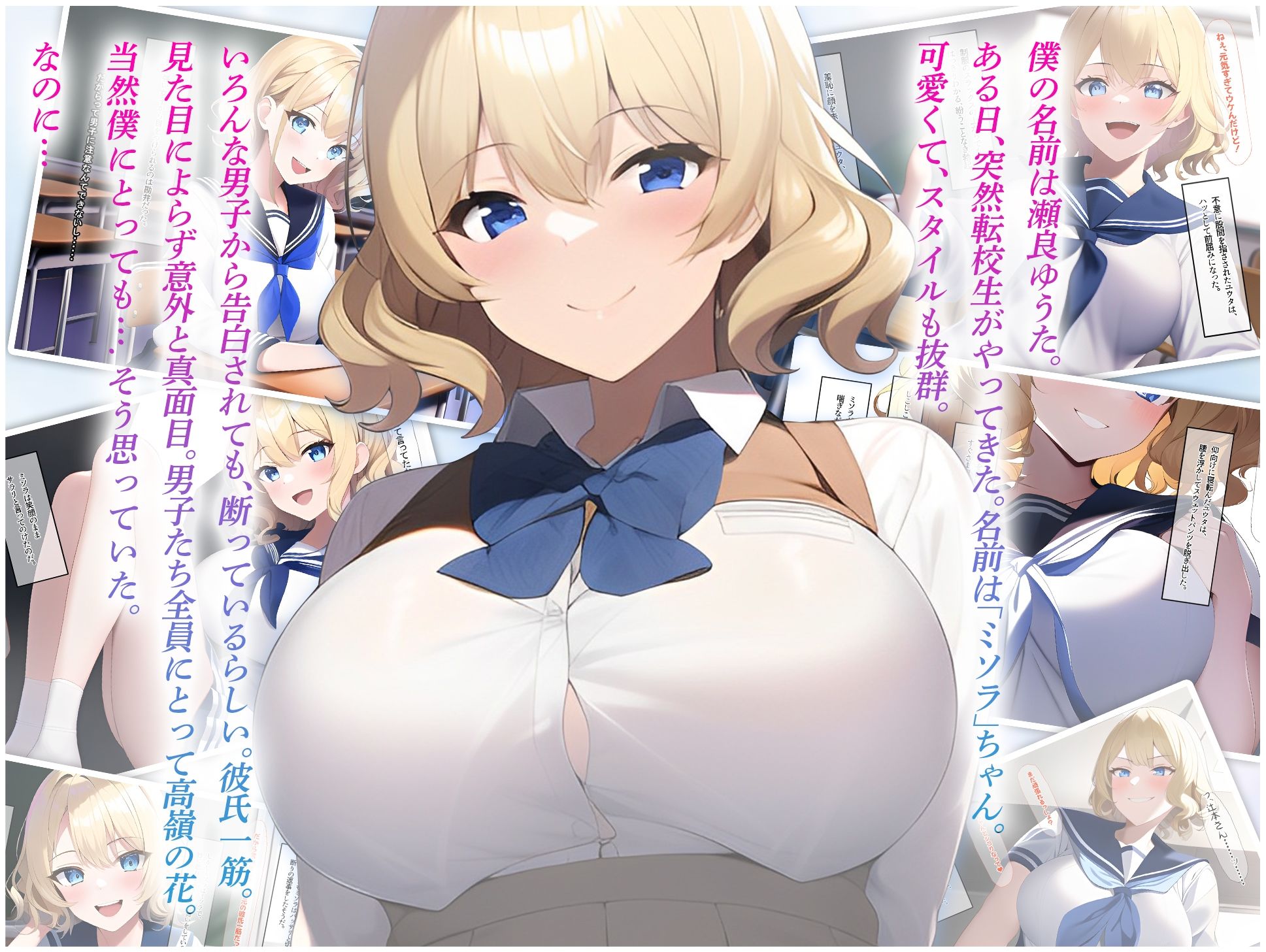 サンプル画像1:高嶺の花の転校生に射精管理してもらえるようになった話(にゃんにゃん工房) [d_258886]