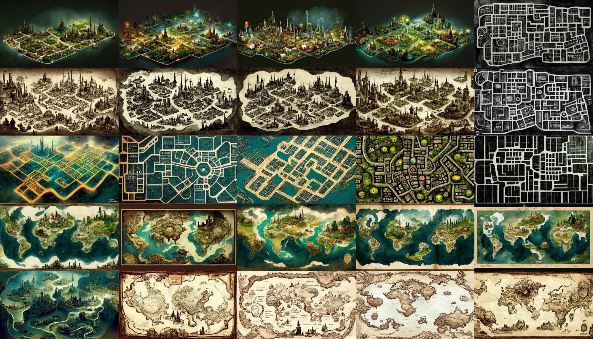 サンプル画像3:【色々な地図】著作権フリーの高解像度イラスト素材（画像100枚）(Game Material Store) [d_258981]