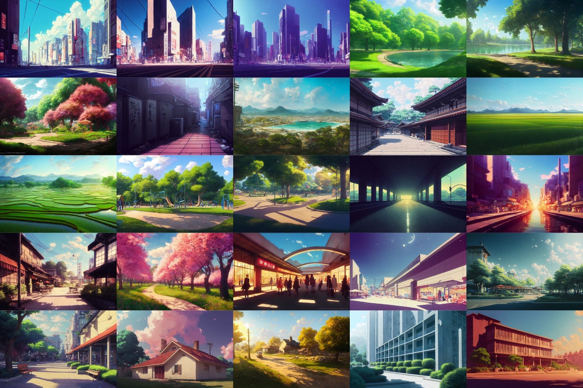 サンプル画像1:【現代系イラスト調】著作権フリーの高解像度背景（画像100枚）(Game Material Store) [d_259073]