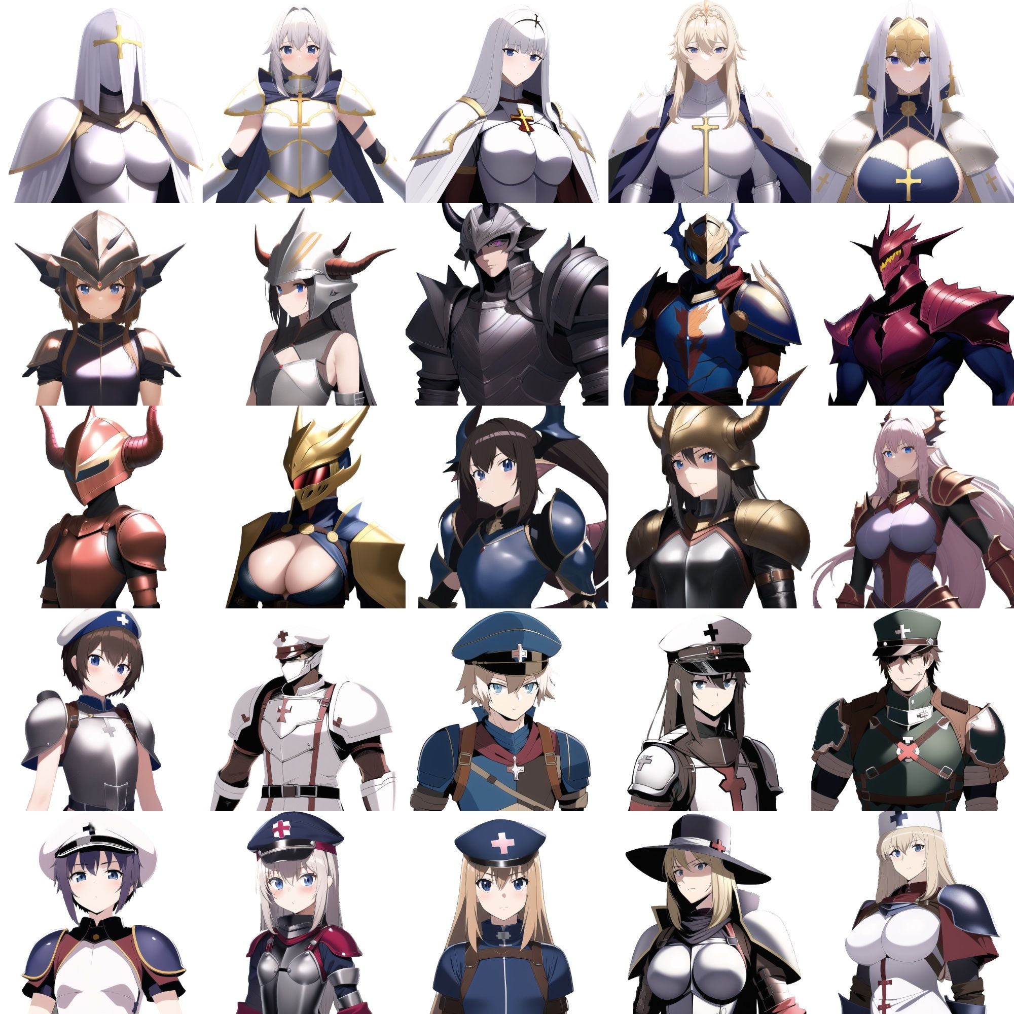 サンプル画像3:【職業別キャラクター立ち絵4】著作権フリーの高解像度画像素材（100枚）(Game Material Store) [d_259098]