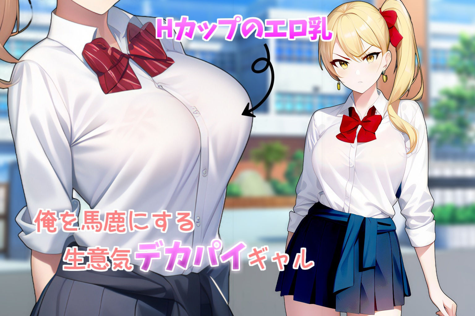 サンプル画像2:俺を見下す生意気ギャルは留年回避の交換条件にセクハラ指導を受け入れる(真夜中三重丸) [d_259107]