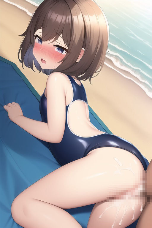 サンプル画像3:スク水っ娘と野外生セックス4(おかず屋さん) [d_259196]