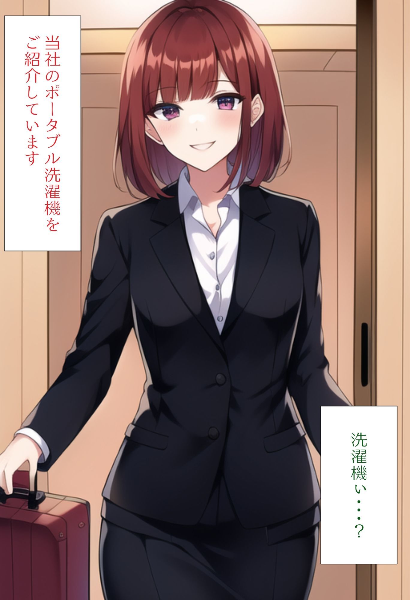 サンプル画像3:［AI生成イラストCG集］全裸散歩することになった飛び込みセールスお姉さんCG集(しそ) [d_259750]