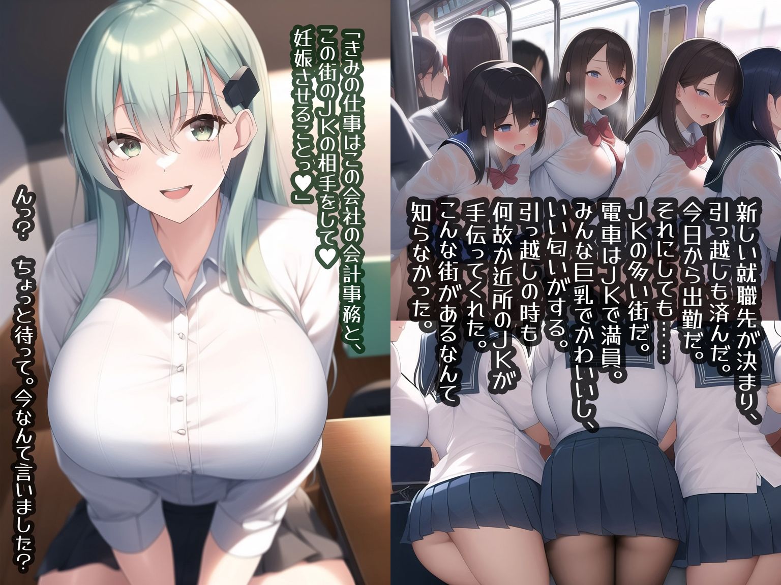 サンプル画像1:むちむちJK満淫の街！！巨乳ギャルに中出しまくる性活(High金属) [d_259857]