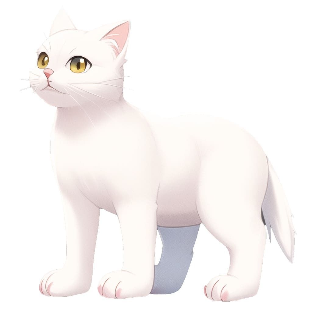 サンプル画像5:【猫10種類×10】著作権フリーの高解像度イラスト素材（画像100枚）(Game Material Store) [d_260070]