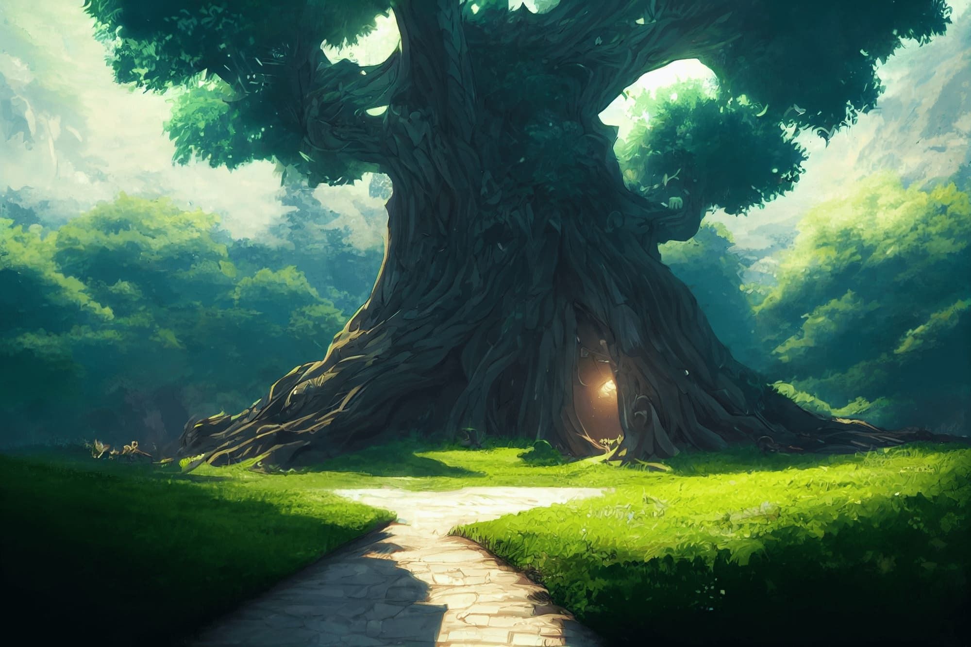 サンプル画像6:【草原や森や川などの自然系背景】著作権フリーの高解像度画像（100枚）(Game Material Store) [d_260076]