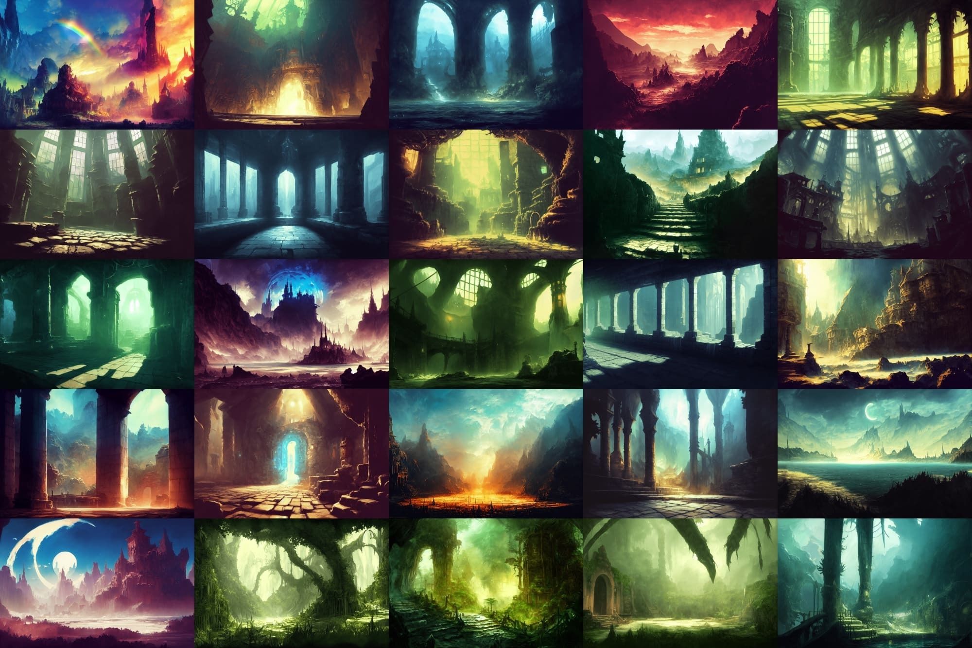 サンプル画像3:【洞窟などのダンジョン系背景】著作権フリーの高解像度画像（100枚）(Game Material Store) [d_260078]