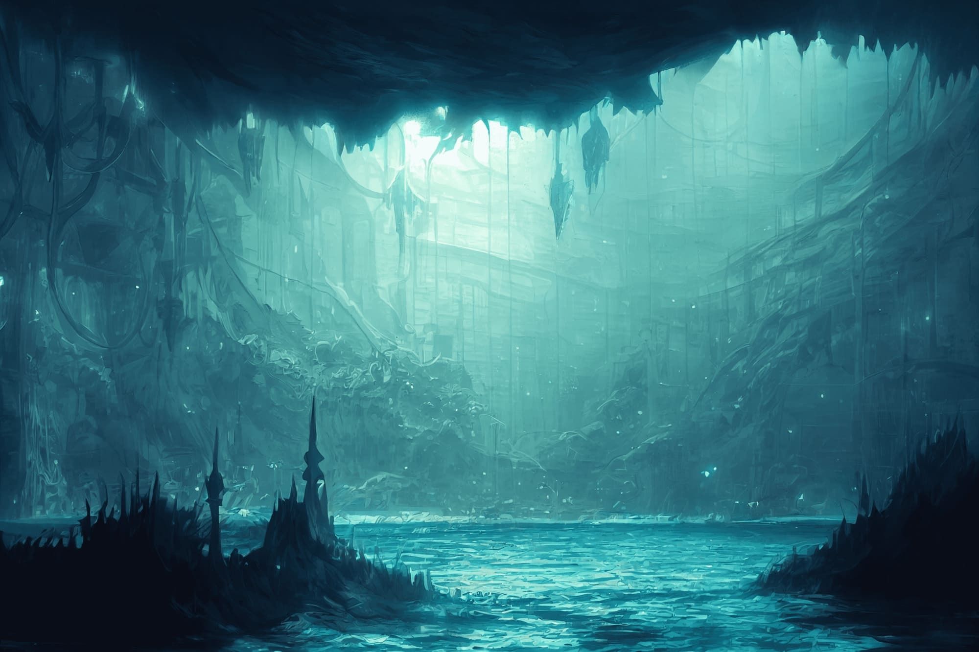 【洞窟などのダンジョン系背景】著作権フリーの高解像度画像(100枚)の画像9