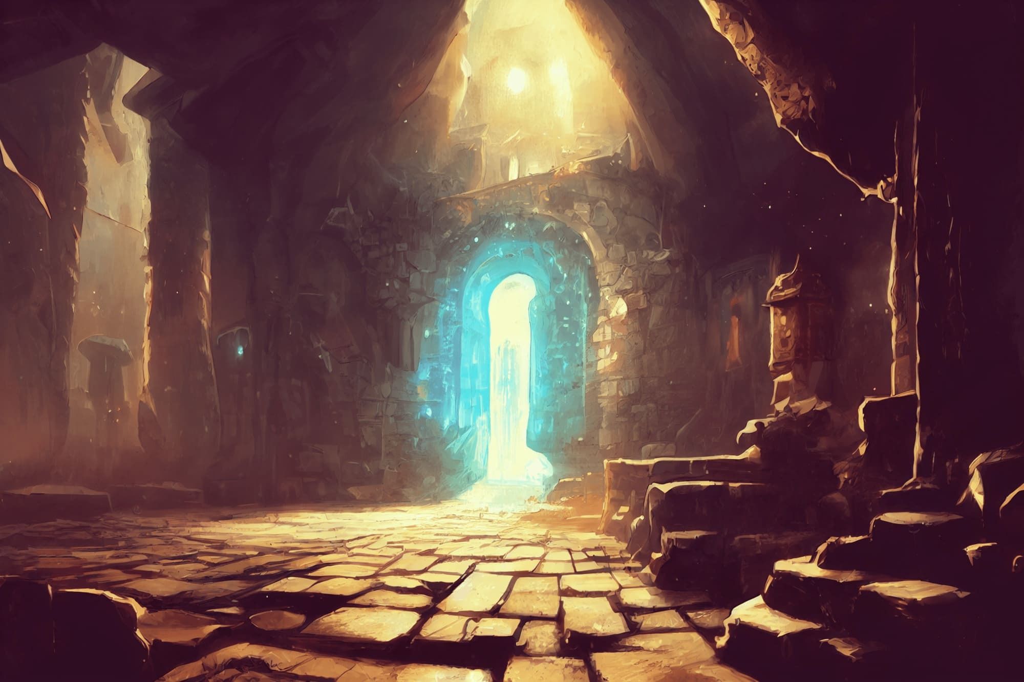 【洞窟などのダンジョン系背景】著作権フリーの高解像度画像(100枚)の画像10