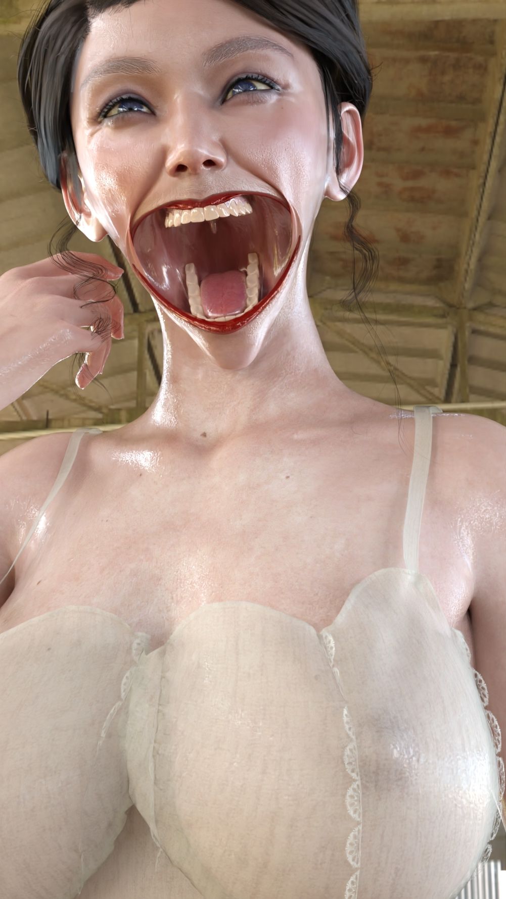 サンプル画像3:口裂け女に襲われる(秘密のクラブ) [d_260186]