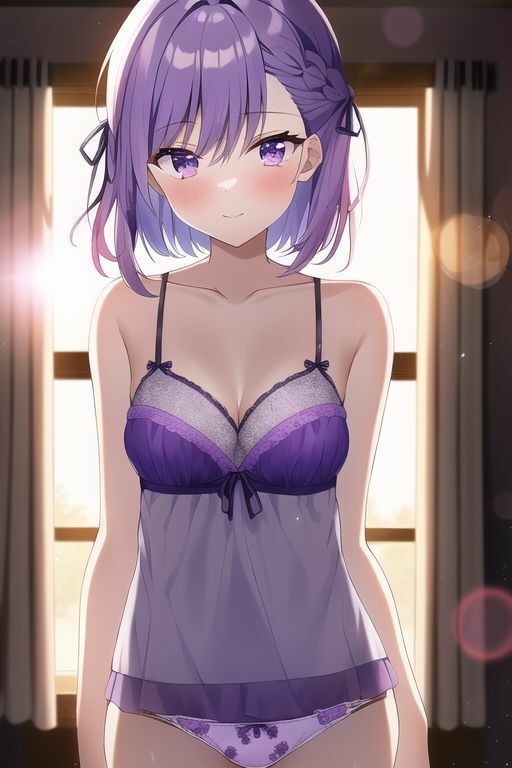 サンプル画像5:紫髪女子の下着(五本木ポメ) [d_260274]